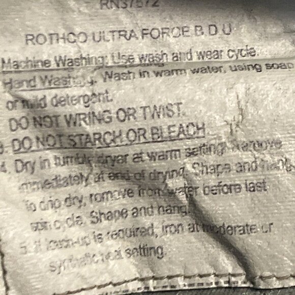 Propper Camo BDU Fatigue Button Fly Ripstop Cargo Military Tactical Pant Small - Picture 13 of 16